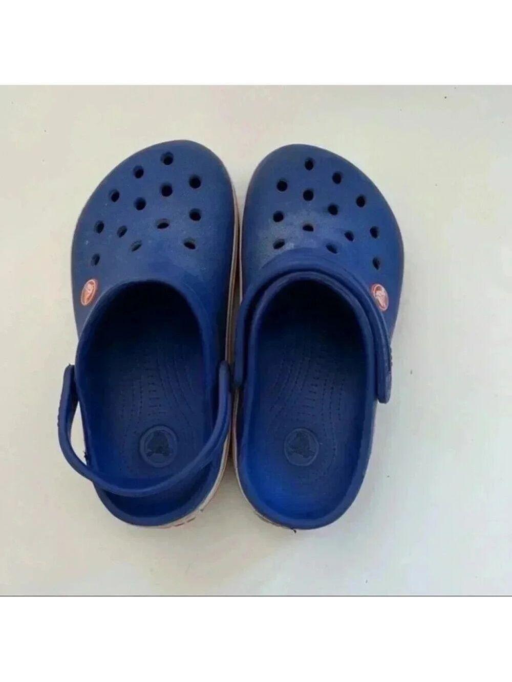 Crocs Kids's Crocband Chevron Beaded Clog - Navy/Red, Toddler size 2 lit… - Picture 5 of 8